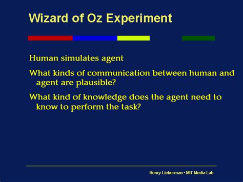 wizard of oz experiment