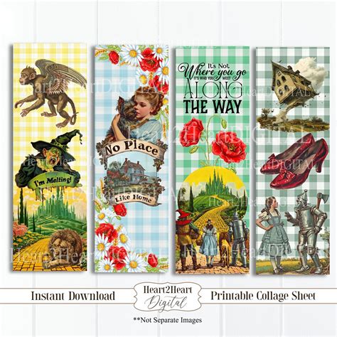Wizard Of Oz Printable Bookmarks