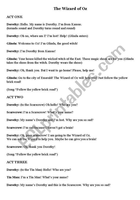 The wizard of oz script play free forkidsret