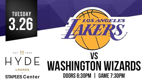 wizards vs lakers tickets