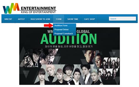 wm entertainment online audition