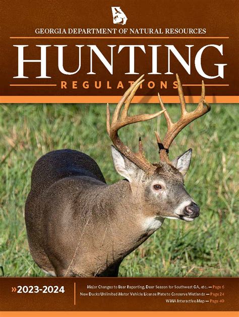 wma hunting regulations ga