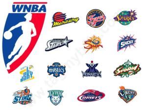 wnba jacket with all the teams logos on it