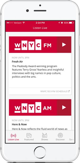 wnyc listen live now