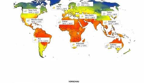 Welt-Temperaturen im Vergleich - Medienwerkstatt-Wissen © 2006-2017