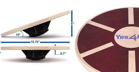 Wobble Board Dimensions
