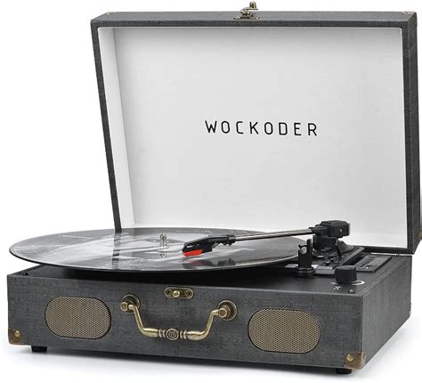 Wockoder Turntable Wockoder Turntable Player: Portable Vinta