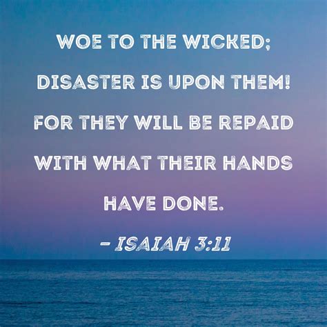 woe to the wicked kjv