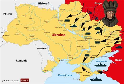 wojna ukraina rosja 2022 mapa