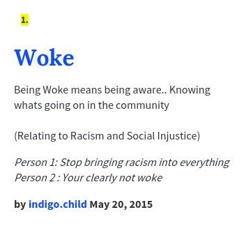 woke culture meaning urban dictionary
