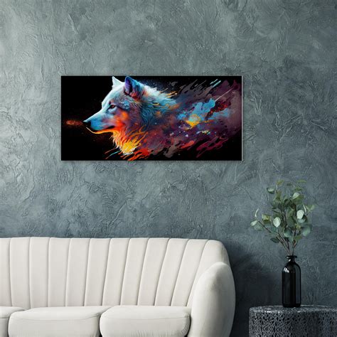 Wolf Abstract Art