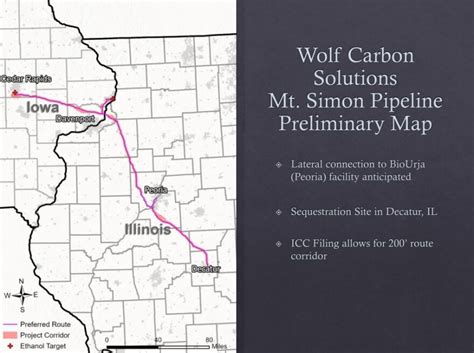 Wolf Carbon Solutions Pipeline Map