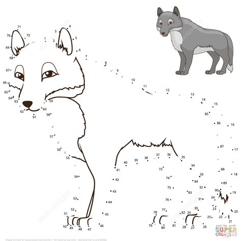 Wolf Cubdot To Dot Printables