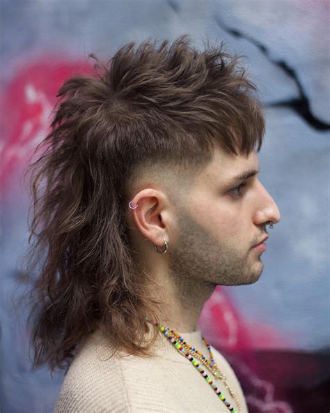 wolf cut mullet men