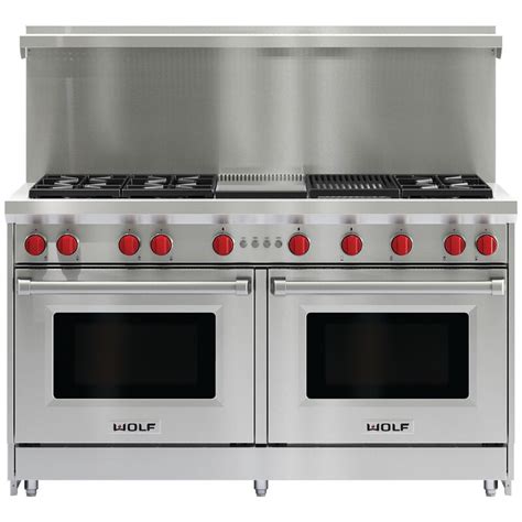 wolf double oven gas range