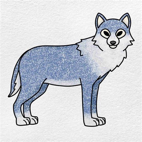 Wolf Drawing Easy To Trace