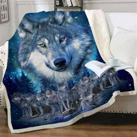 Wolf Fleece Blanket Uk