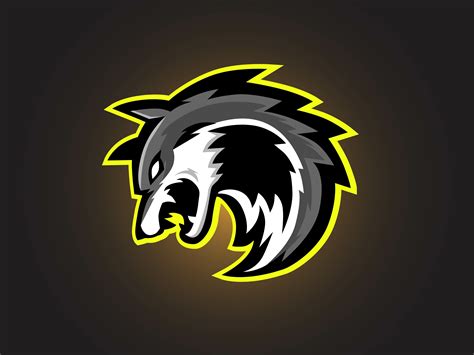 wolf gaming logo design