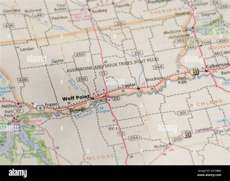 Wolf Point Montana Map