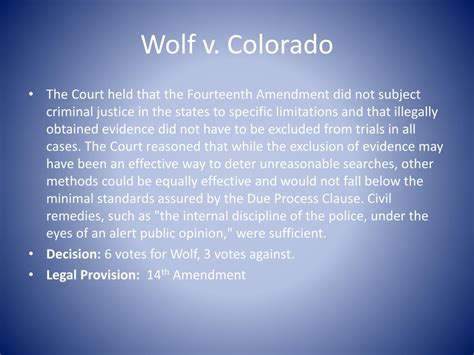 wolf v colorado case summary