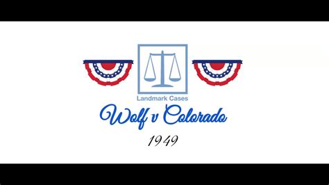 wolf v. colorado 338 u.s. 25 1949