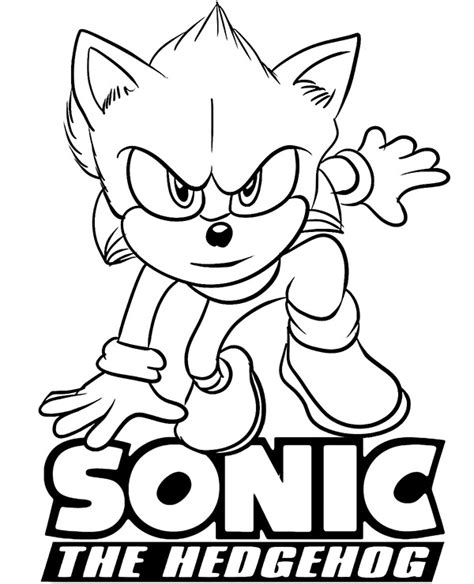 Wolfe Sonic Coloring Page