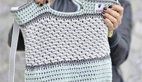 Anleitung für eine große gehäkelte Handtasche aus Textilgarn Crochet