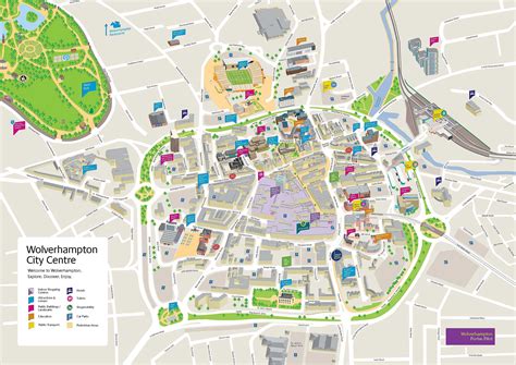 wolverhampton town centre map