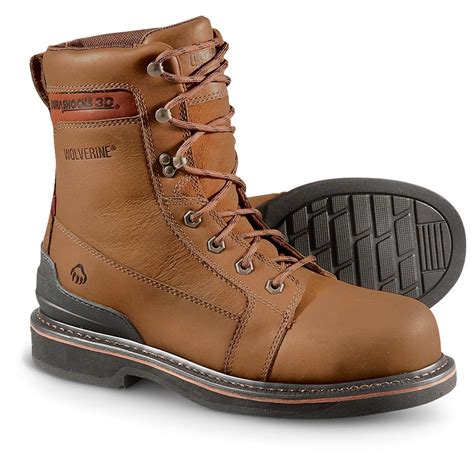 wolverine men's steel toe work boots on sale