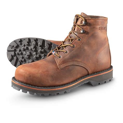 wolverine steel toe boots men