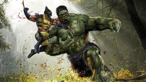 wolverine vs hulk wallpaper