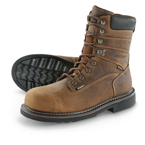 wolverine work boots steel toe waterproof