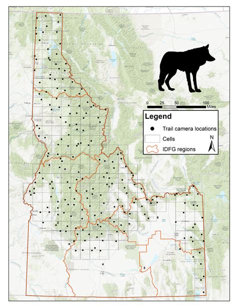wolves in idaho map