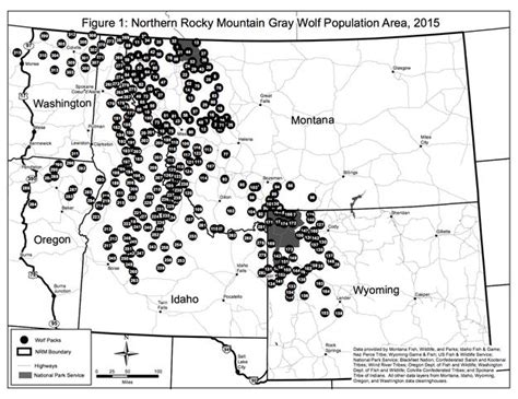 wolves in wyoming map