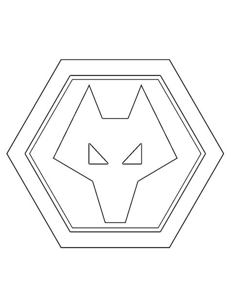 wolves logo coloring pages