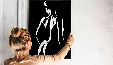 Wall decals LAYING WOMAN SILHOUETTE life size art stickers