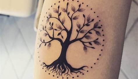 Woman Small Tree Of Life Tattoo OnUpperBack.jpg (736×600)