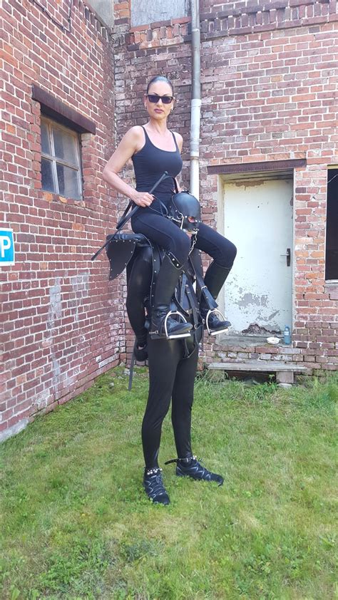 woman ride human horse vk