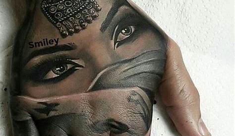 Womans Face Hand Tattoo 60 EyeCatching s On Cuded s For
