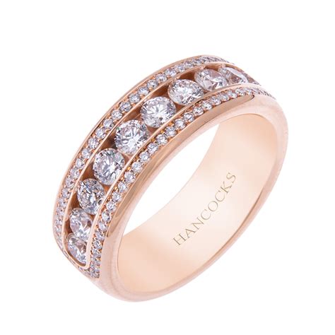 2 Pcs/Set Crystal Pandora Ring Jewelry Rose Gold Color Wedding Rings