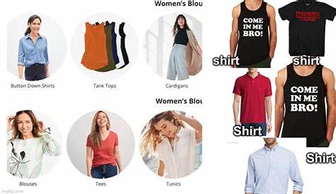 Women's Clothes Vs Mens