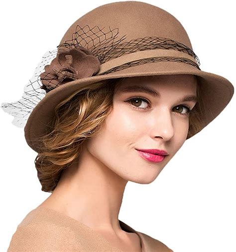 Chestnut Felt Cloche Hat Wool Hats for Women Hats for women, Winter