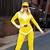 women's yellow power ranger costume