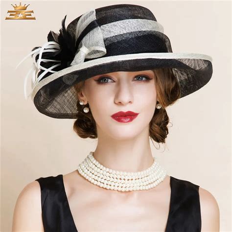 Women's Black And White Fedora