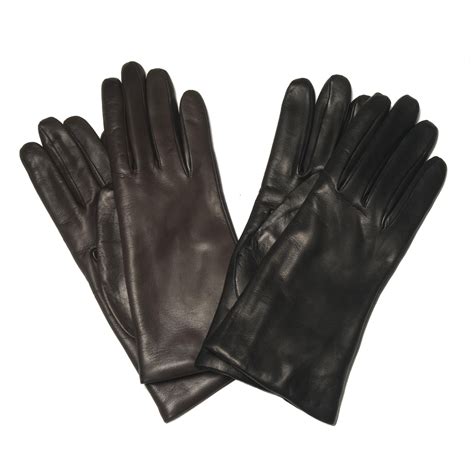 women's italian cashmere lined leather gloves