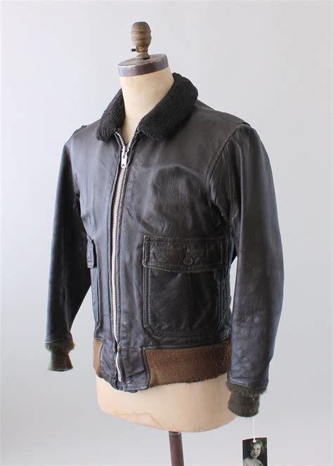 women's leather flight jacket vintage