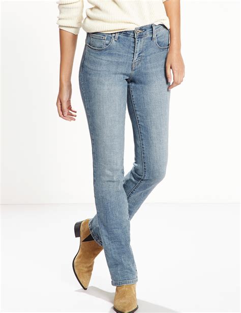 women's levi's 505 straight leg jeans