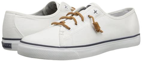 women's sperry white canvas sneakers