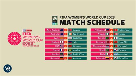 women's world cup 2023 tv schedule uk