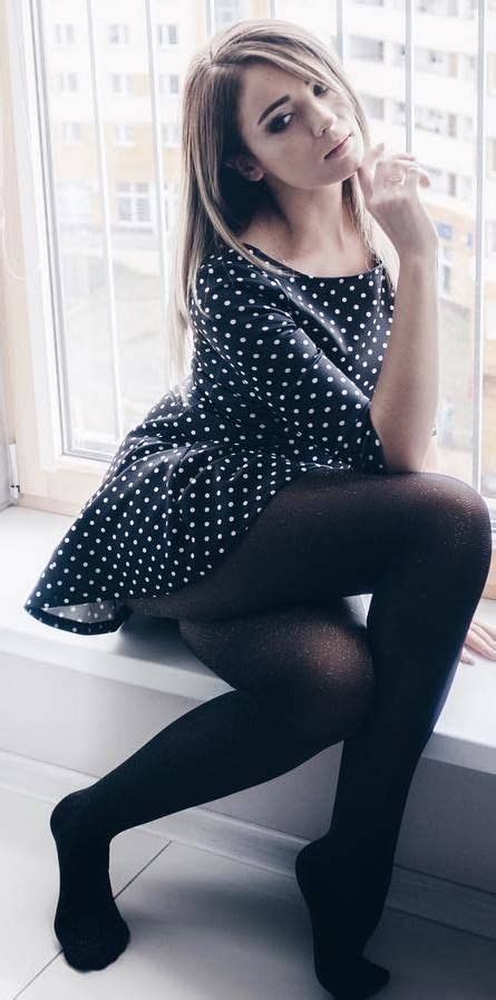 Women in Casual Outfits with Stockings
